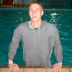 pool dive in hoodie