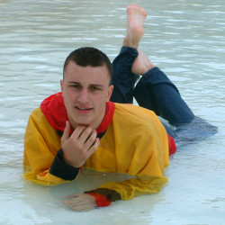 pool dive in hoodie